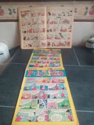 Lote tebeos antiguos Mortadelo y Pulgarcito.