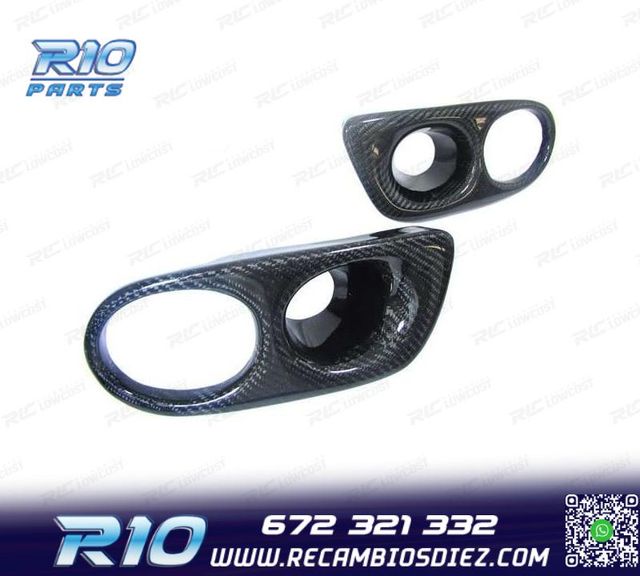 SOPORTE ANTINIEBLAS EN CARBONO PARAGOLPES M3 BMW E46 98-06