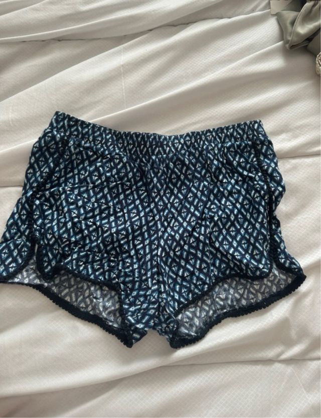 Pantalón corto estampado Losan azul y blanco