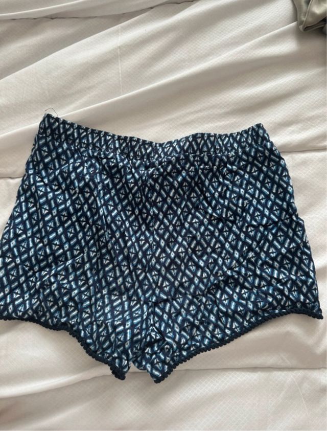 Pantalón corto estampado Losan azul y blanco