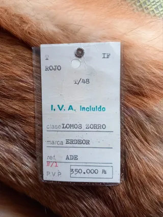 Chaquetón de piel lomos de zorro canadiense