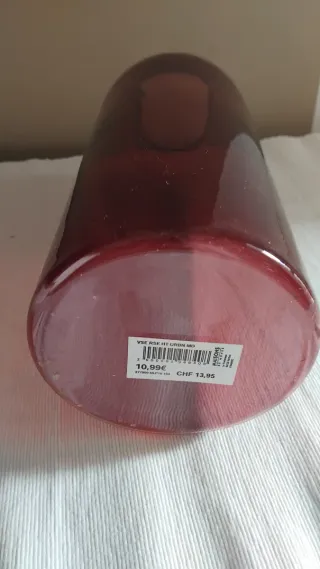 Vaso Maison du Monde Vetro Rosso