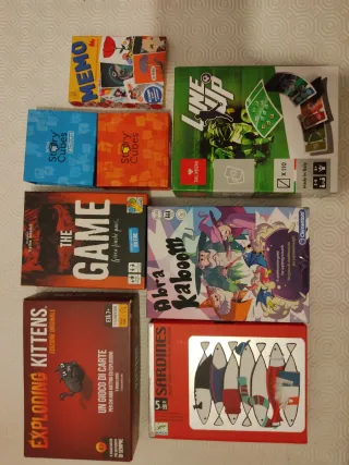 Exploding Kittens, the game, Rory story cubes,...