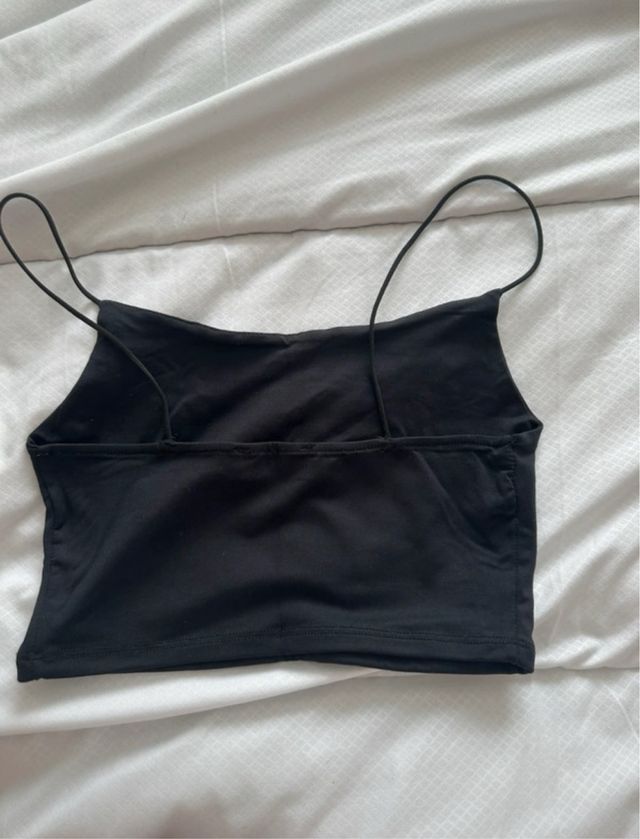Top tirantes Bershka negro