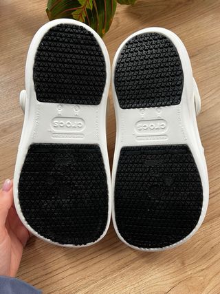 Zuecos Crocs Bistro Work Blancos