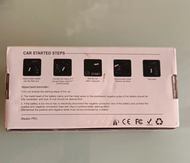 Arrancador Coche 12V, 600-2000A Nuevo