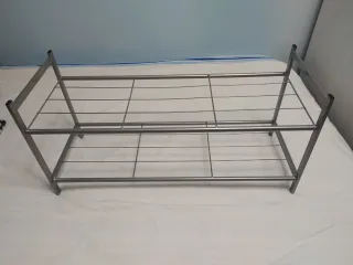 Zapatero metálico 2 niveles resistente