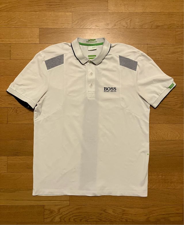 Polo Hugo Boss Martin Kaymer Golf Bianco