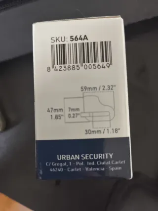 Candado Antirrobo Moto Urban 564A