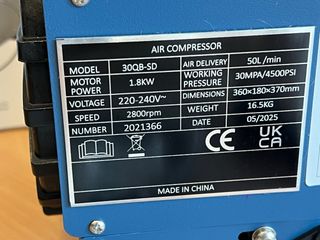 Compresor aire de Alta Presión 30QB-SD 4500 PSI