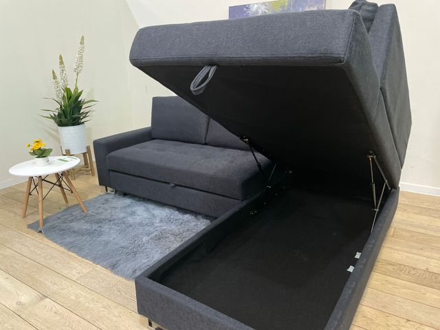 Sofá rinconera con cama y arcón NUEVO