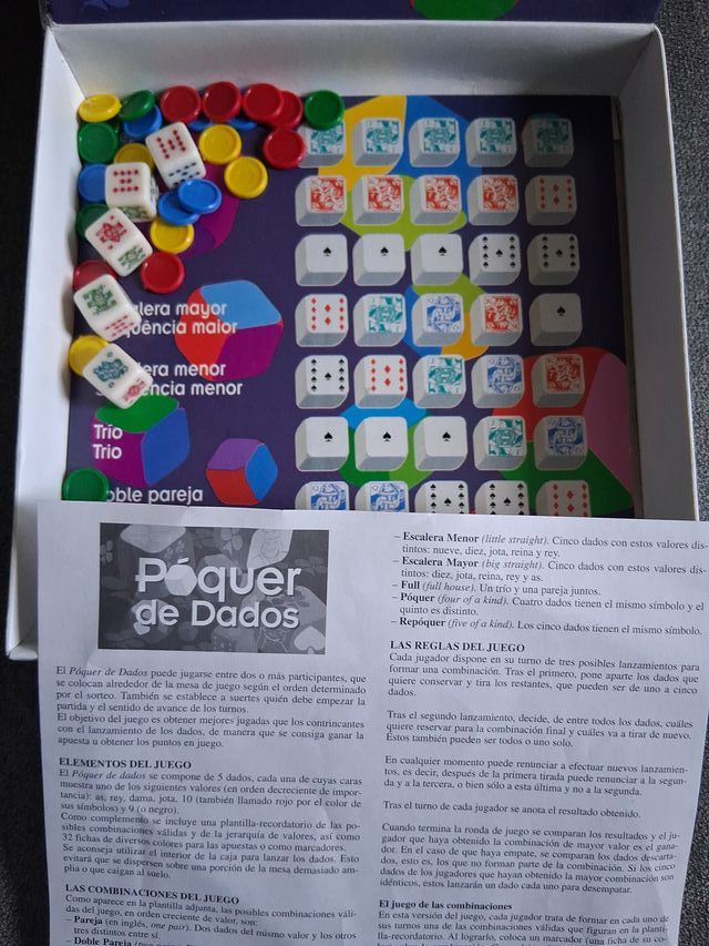 Juego de mesa Póquer de Dados