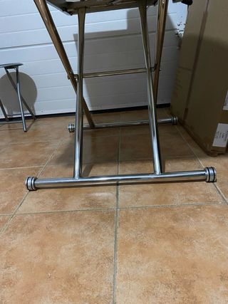 Mesa elevable cristal templado 120x60