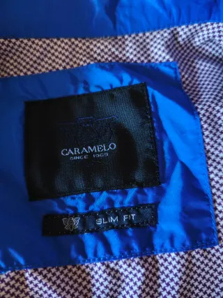 Chaqueta Caramelo Azul Eléctrico