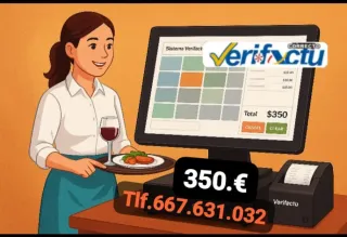 TPV Táctil Verifactu para Normativa Hacienda