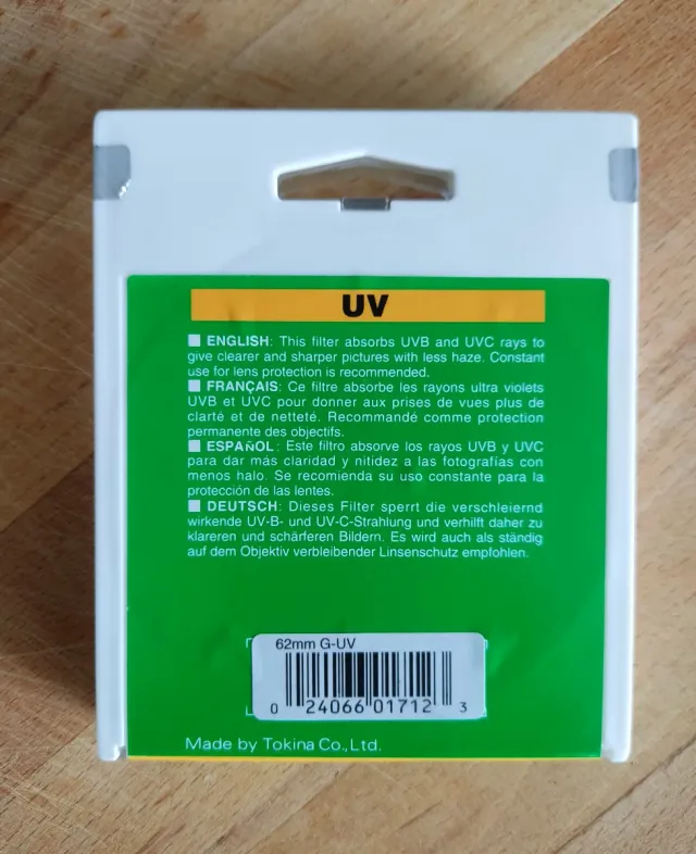 Filtro Polarizador HOYA Pro1 Digital, 62mm