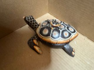 Portagioie Tartaruga in Legno Intagliato