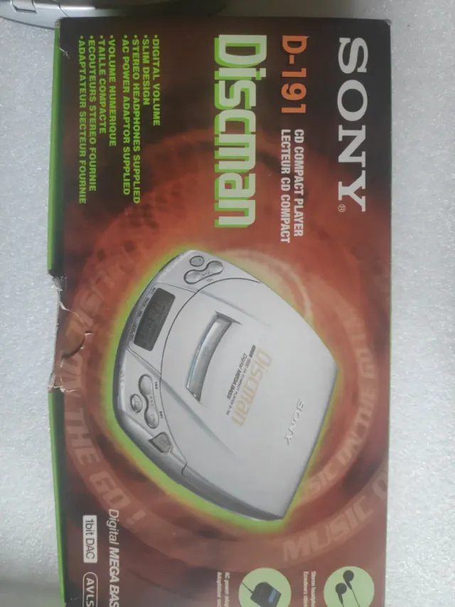 Discman Sony D-191 Reproductor CD