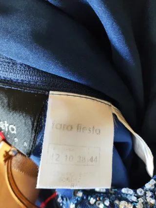 Vestido largo azul de fiesta