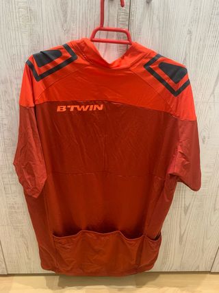 Maillot Ciclismo Btwin Naranja