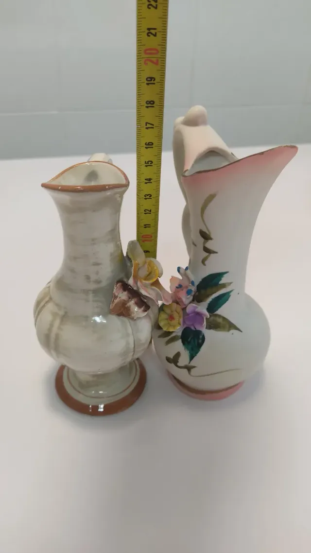 4 jarrones decorativos florales