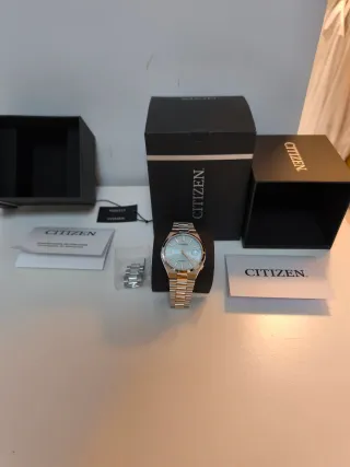 Citizen Tsuyosa Azul Tiffany Automático Full set.