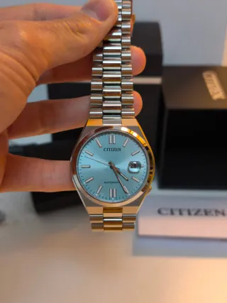 Citizen Tsuyosa Azul Tiffany Automático Full set.