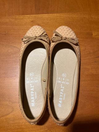 Manoletinas Marypaz Beige Talla 38