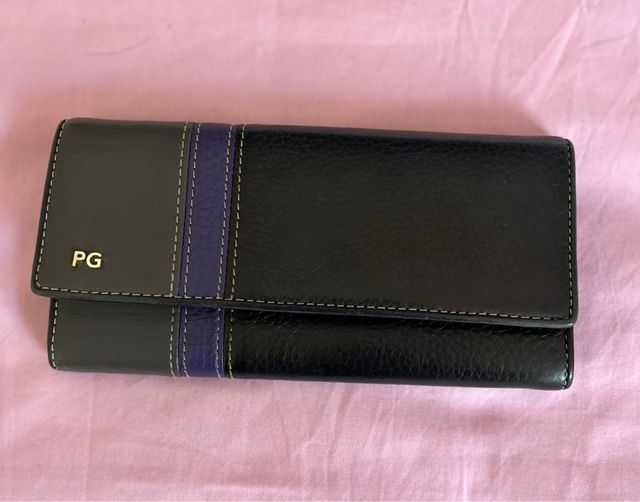 Cartera Piel Purificación García PG Negra 