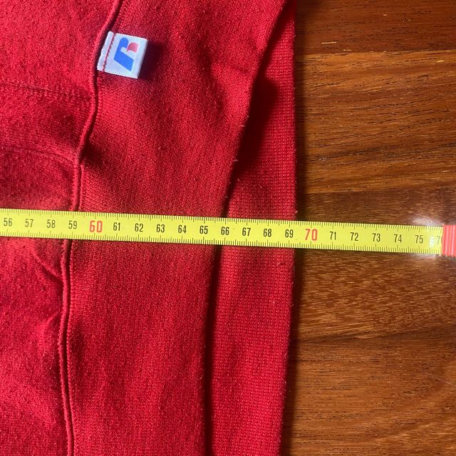 Sudadera Russell Athletic Roja Vintage M Y2K