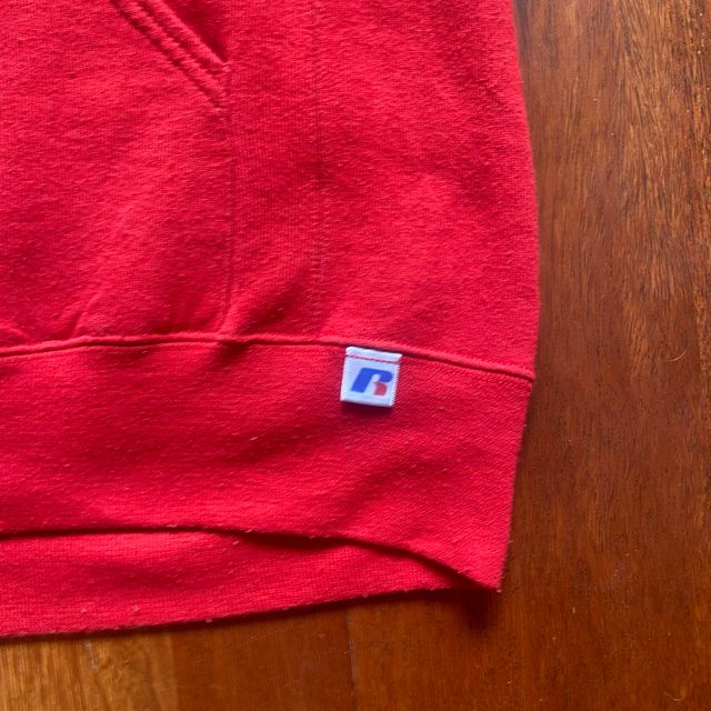 Sudadera Russell Athletic Roja Vintage M Y2K