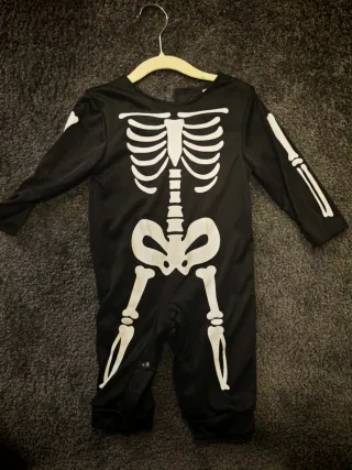 Disfraz esqueleto bebé 9 meses