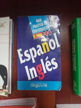 Lote 5 diccionarios guías conversación inglés espa