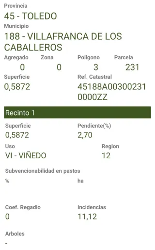 SE VENDE Pol.3, Parc. 231 Villafranca