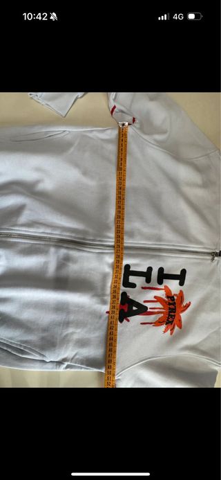 Felpa Pyrex ragazzo con zip e stampa