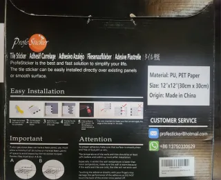 Adhesivos Azulejo 30cmx30cmx20piezas Falso azulejo