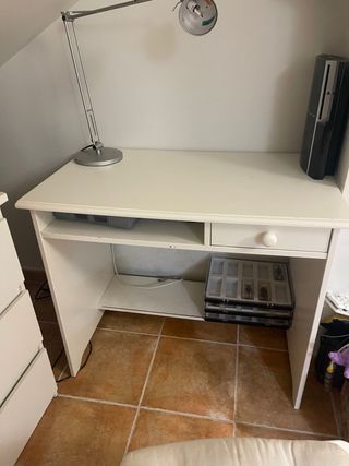 Escritorio blanco con cajón Ikea