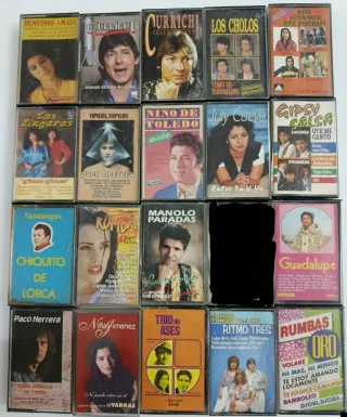 19 Cintas Cassettes RUMBA Flamenco ELIGE Currichi