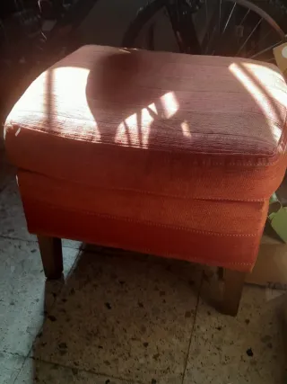 Banqueta dormitorio tela y madera