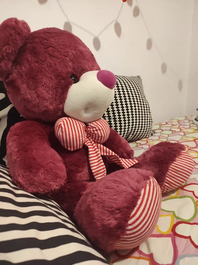 Oso de peluche grande (80 cm largo)