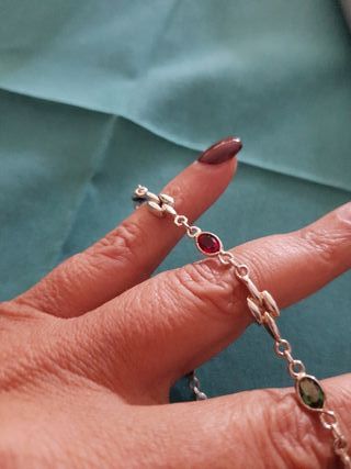 Gargantilla Plata Ley Nueva Multicolor