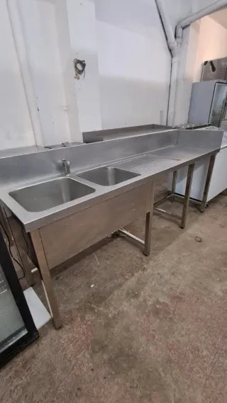 Fregadero industrial acero inoxidable