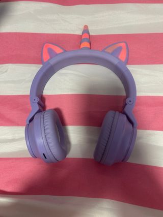 Auriculares Bluetooth Unicornio Morado