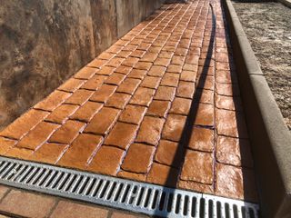 Hormigon impreso y pulido