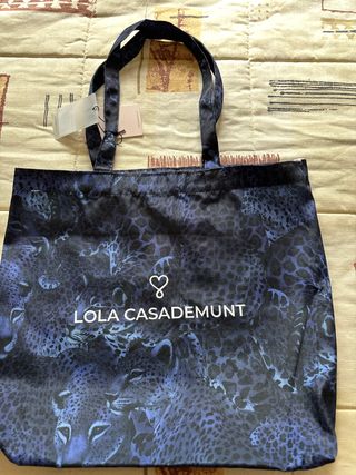 Bolsa Lola Casademunt Leopardo Azul