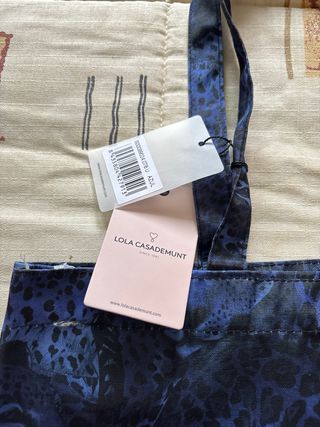 Bolsa Lola Casademunt Leopardo Azul