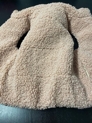 Chaleco niña beige con forro