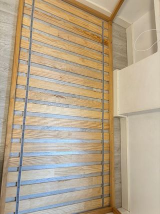 Cama infantil tipi madera natural 90x190