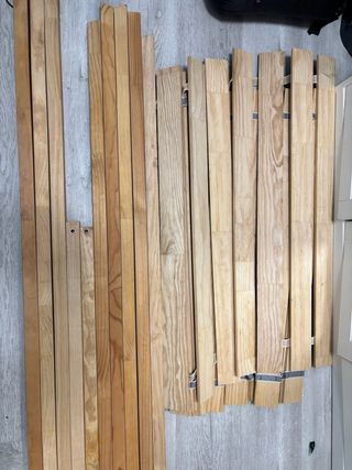 Cama infantil tipi madera natural 90x190