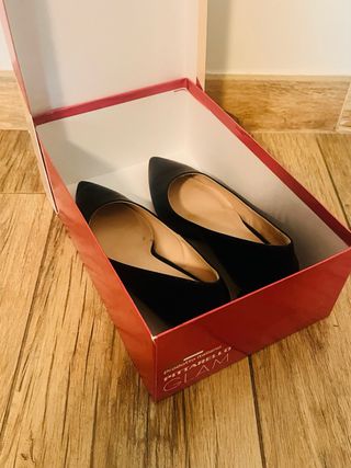 Scarpe donna tacco nero